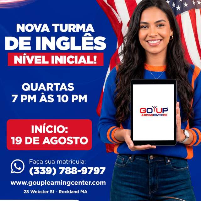 🇺🇸✨ NOVA TURMA DE INGLÊS ✨🇺🇸

🇺🇸 Sempre quis falar inglês, mas nunca soube por onde começar? Essa é a sua chance!

📚 Estamos formando uma nova turma para iniciantes, ideal para quem quer aprender do zero e conquistar melhores oportunidades de trabalho ou simplesmente ganhar confiança para falar inglês.

✅ Aulas presenciais
✅ Professores experientes
✅ Método prático e focado em conversação

🗓️ Início: 19 de agosto
🕖 Quartas-feiras | 7 PM às 10 PM
📍 28 Webster St - Rockland MA 

📲 Entre em contato pelo WhatsApp e garanta sua vaga!

#EnglishClass #EnglishSchool #LearnEnglish #RocklandMA #SouthShoreMA